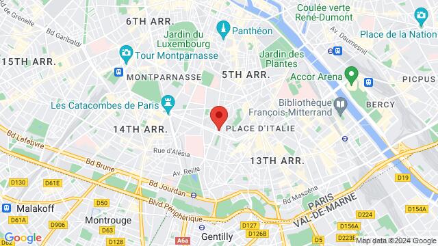 Karte der Umgebung von 94, boulevard Auguste Blanqui,Paris, France, Paris, IL, FR