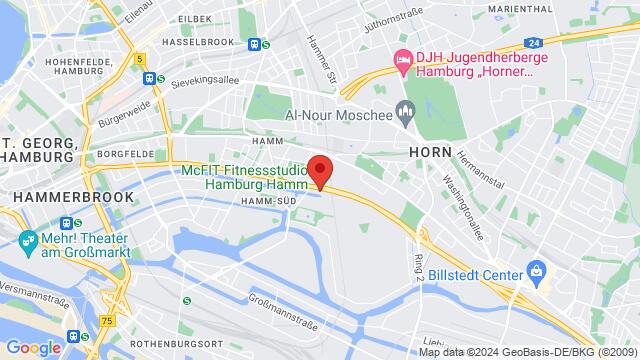 Map of the area around Eiffestraße 664B, 20537 Hamburg, Deutschland,Hamburg, Germany, Hamburg, HH, DE