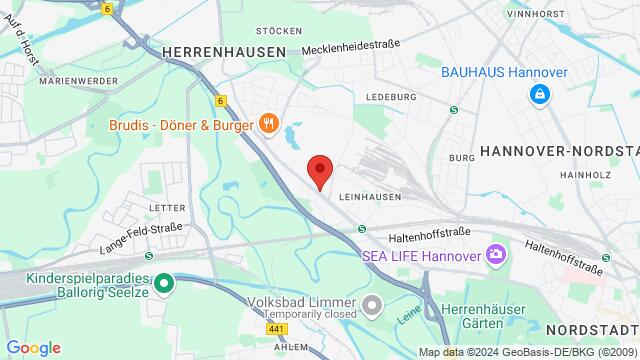 Map of the area around Stöckener Straße 68, 30419 Hannover, Deutschland,Hanover, Germany, Hannover, NI, DE