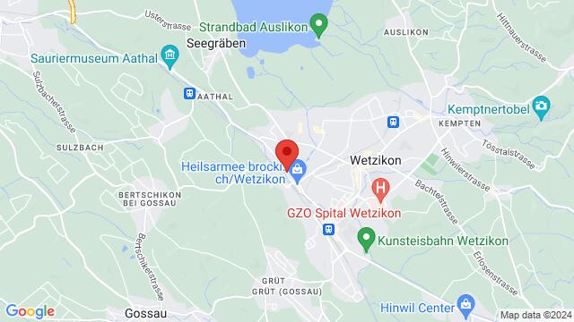 Map of the area around Silkk Dance & Eventfactory Zürcherstrasse 498620 Wetzikon