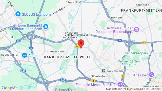 Map of the area around Am Industriehof 7, 60487, Frankfurt (M)