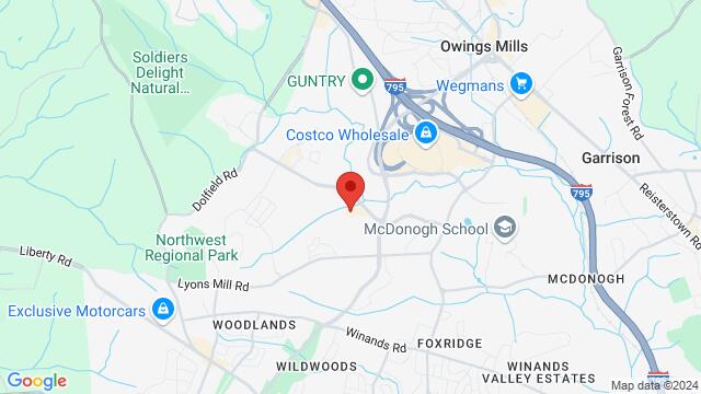 Map of the area around Don Tigre Mexican – Owings Mills, 9433 Common Brook Rd, Owings Mills, MD, 21117, United States