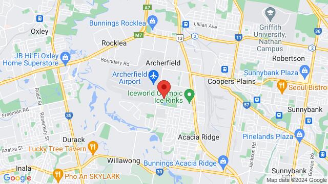 Karte der Umgebung von Spanish Centre Acacia Ridge, 174 Mortimer Rd, Acacia Ridge QLD 4110, Australia
