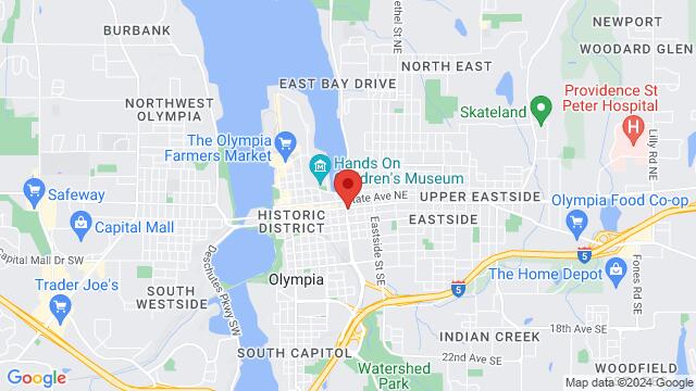 Map of the area around The Eagles Ballroom – 805 4th Ave. E Olympia, WA 98501, 805 4th Ave. E, Olympia, WA, 98501, United States