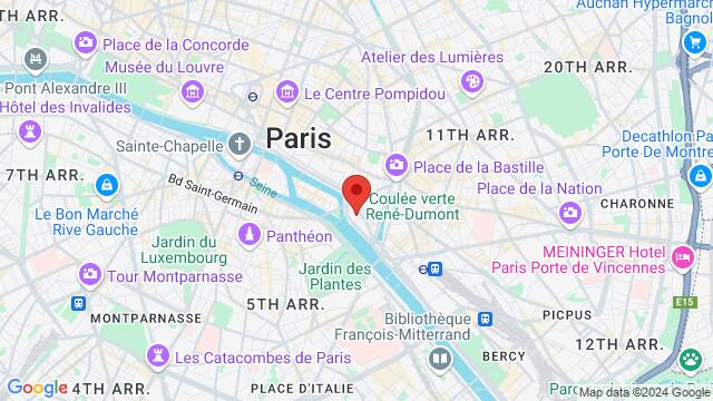 Map of the area around 17 boulevard Morland,Paris, France, Paris, IL, FR