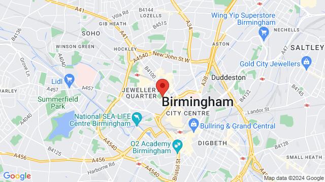 Map of the area around Zayn International, 3O St Paul's Square, Birmingham, B3 1, United Kingdom,Birmingham, United Kingdom, Birmingham, EN, GB