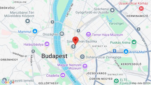 Map of the area around I Dance Studio - kizomba, bachata, tánctanfolyam, táncoktatás, tánctanítás, Budapest, Zichy Jenő u. 3, 1066 Hungary