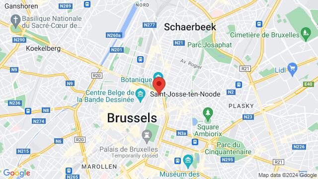 Map of the area around Bischoffsheimlaan 39, 1000 Brussel, België,Brussels, Belgium, Brussels, BU, BE