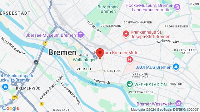 Map of the area around Auf den Häfen 12 -15, 28203, Bremen