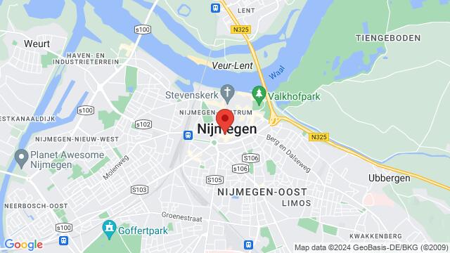 Mapa de la zona alrededor de Tweede Walstraat 118, 6511 LW Nijmegen, Nederland,Nijmegen, Netherlands, Nijmegen, GE, NL