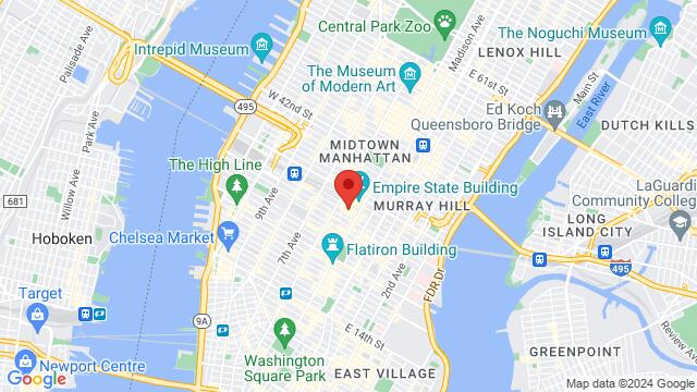 Map of the area around Adelante Studios, 25 W 31st St 2nd floor, Manhattan, NY, 10001, United States