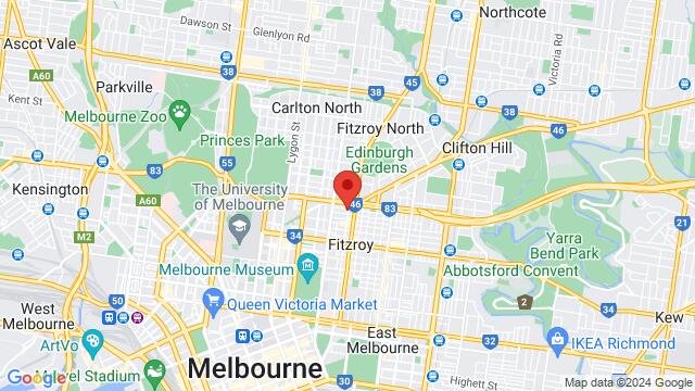 Map of the area around 66 Cecil St, Fitzroy VIC 3065, Australia,Melbourne, Victoria, Australia, Melbourne, VI, AU