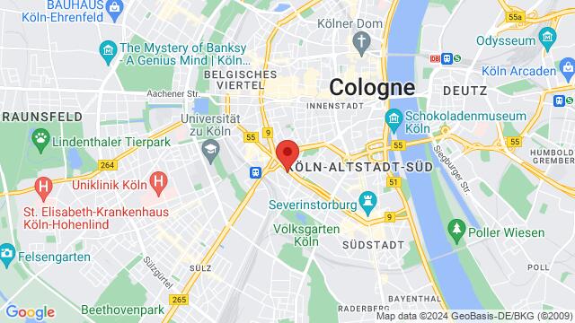 Mapa de la zona alrededor de Salierring 33, 50677 Köln, Deutschland,Cologne, Germany, Cologne, NW, DE