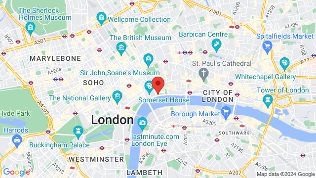 Carte des environs Bar Salsa! – Temple, Bar Salsa!, Temple Place, London, WC2R 2PH, United Kingdom