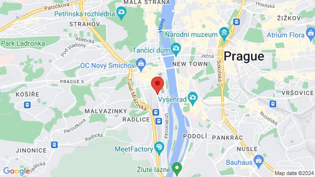 Map of the area around Nádražní 39/76, 150 00 Praha, Česko,Prague, Czech Republic, Prague, PR, CZ