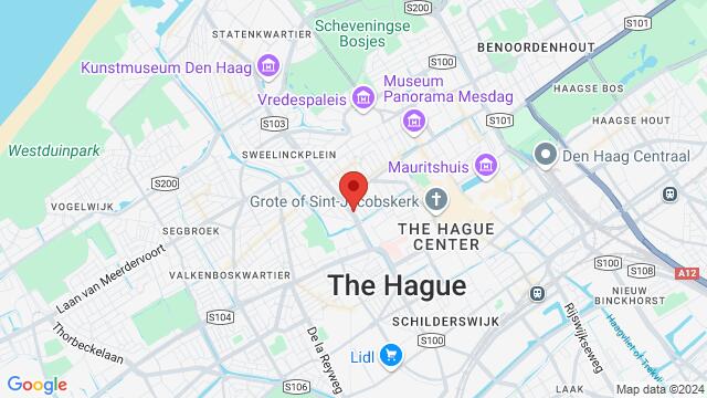 Map of the area around Waldeck Pyrmontkade 102, 2518 JR Den Haag, Nederland,The Hague, Netherlands, The Hague, ZH, NL