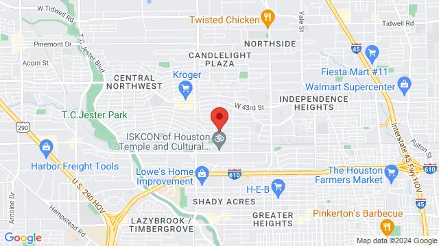 Carte des environs 962 Wakefield Dr, Houston, TX 77018-6204, United States,Houston, Texas, Houston, TX, US