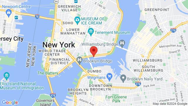 Map of the area around 299 South Street, 10002, New York, NY, US