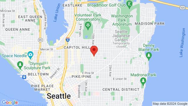 Map of the area around 340 15th Avenue East, Seattle, WA, US