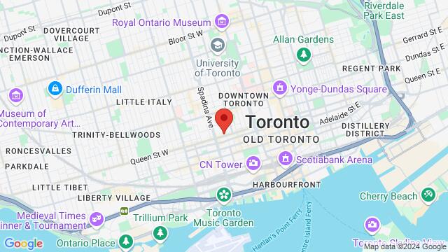 Map of the area around 314 Queen Street West, Toronto, ON, CA