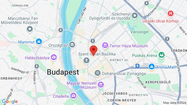 Map of the area around Ó utca 24-26,Budapest, Hungary, Budapest, BU, HU