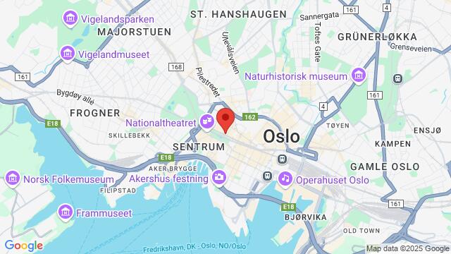 Map of the area around Karl Johans gate 35, 0162 Oslo, Norge,Oslo, Norway, Oslo, OS, NO