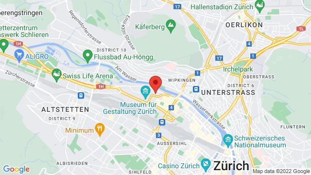 Kaart van de omgeving van Club Silbando, Förrlibuckstrasse 62, 8005 Zürich
