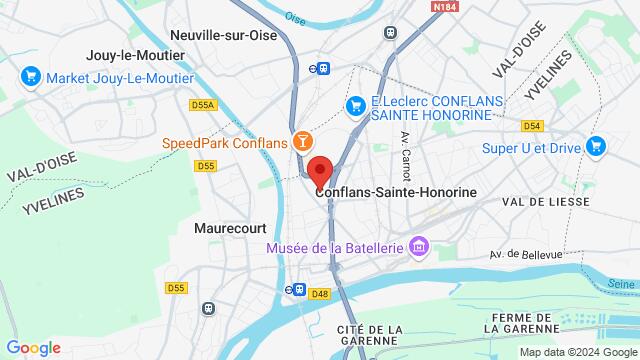 Map of the area around 2 Rue des Catalpas 78700 Conflans-Sainte-Honorine