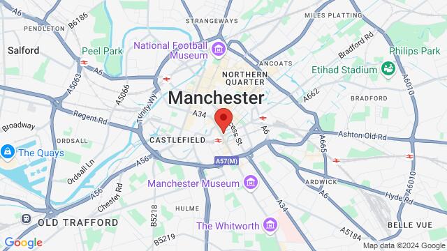 Map of the area around 97 Oxford Street,Manchester, United Kingdom, Manchester, EN, GB