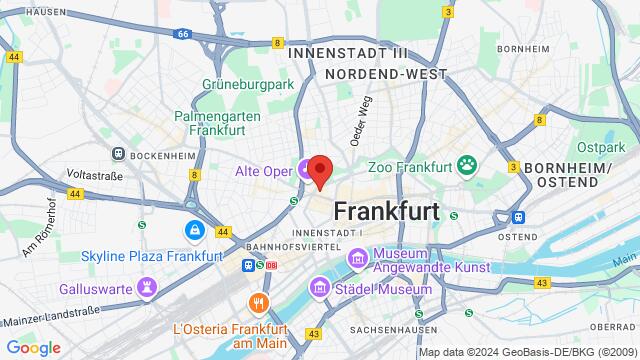 Map of the area around Kleine Hochstraße 5,Frankfurt, Germany, Frankfurt, HE, DE