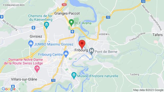 Map of the area around 4, Place de Notre Dame, Fribourg FR