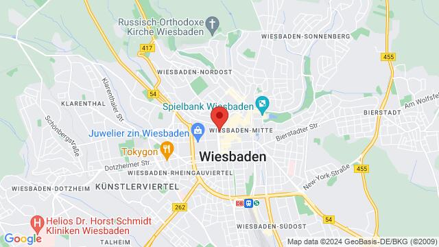 Mapa de la zona alrededor de Schwalbacher Str. 51, 65183 Wiesbaden