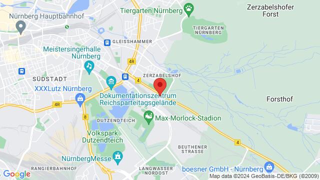 Map of the area around Dance studio Schlegl KG, Regensburger Str. 330, 90480 Nürnberg, Germany