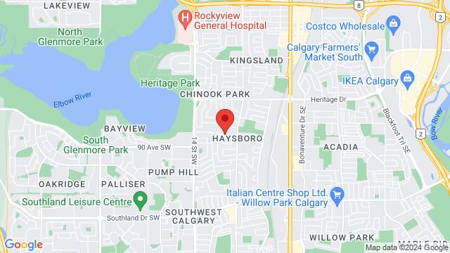 Map of the area around 1182 89 Ave SW, Calgary, AB T2V 0W4, Canada,Calgary, Alberta, Calgary, AB, CA