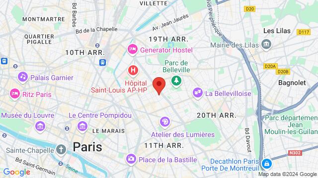 Map of the area around 18 Rue du Moulin-Joly, 75011 Paris, France,Paris, France, Paris, IL, FR