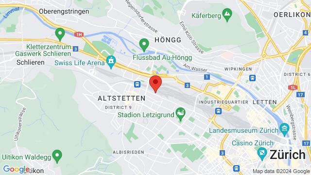 Map of the area around ritmo - Queer Tanzschule, Freilagerstrasse 19, 8047 Zürich, Schweiz