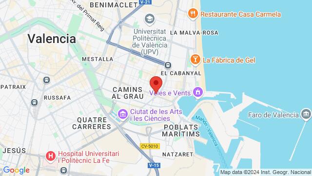 Map of the area around Avenida del Puerto, 221, 46022 Valencia (Valencia), España,Valencia, Valencia, VC, ES