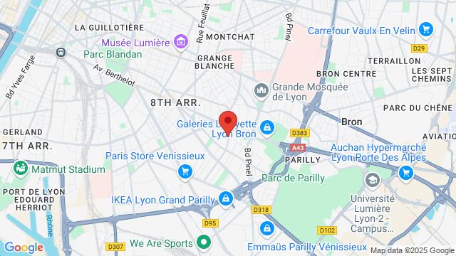 Map of the area around 18 rue de la Moselle,Lyon, France, Lyon, RH, FR