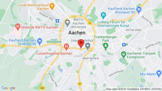 Carte des environs FRANZ - Die Kultstätte in Aachen, Franzstraße 74, 52064 Aachen, Germany