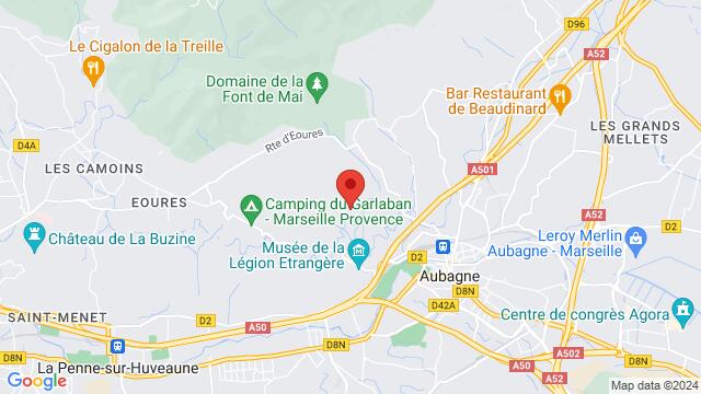 Mapa de la zona alrededor de Pamplemousse Club, 701 Chemin de la Royante, 13400 Aubagne