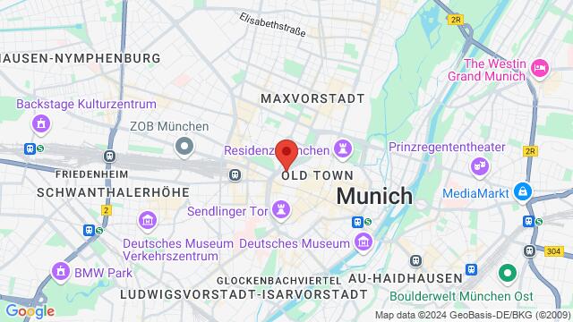 Map of the area around Lenbachplatz 7a,Munich, Germany, Munich, BY, DE