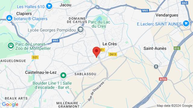 Map of the area around 153 Rue Alphonse Beau de Rochas, 34170 Castelnau-le-Lez, France,Castelnau-Le-Lez, Languedoc-Roussillon, France, Montpellier, LA, FR