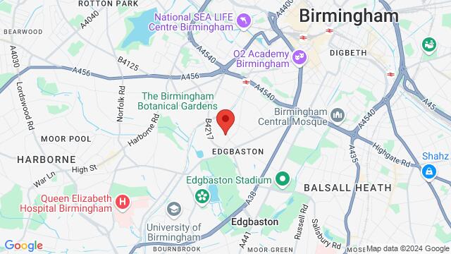 Map of the area around 18 Ampton Road, Birmingham, B15 2UJ, United Kingdom,Birmingham, United Kingdom, Birmingham, EN, GB