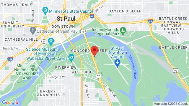 Map of the area around Ballet Co Laboratory, 276 E Lafayette Frontage Rd, St. Paul, MN, 55107, United States