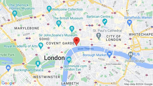 Karte der Umgebung von Bar Salsa Temple, London, United Kingdom, London, EN, GB