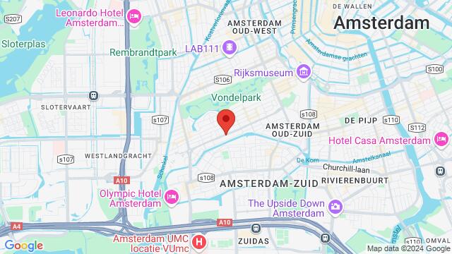 Map of the area around De Lairessestraat 157, Amsterdam, North Holland