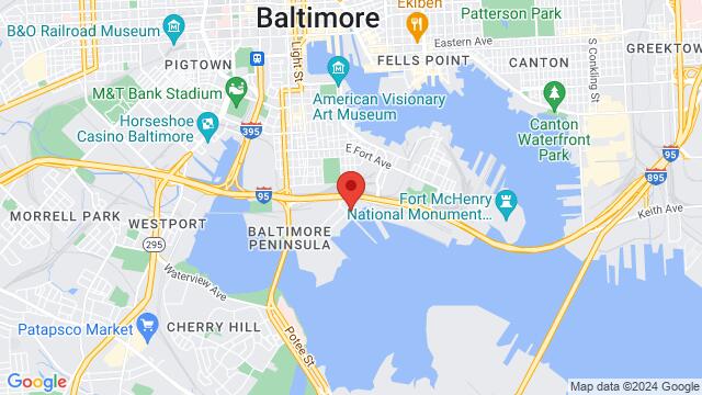 Map of the area around Port Covington Marina Pier, 321 E Cromwell St, Baltimore, MD, 21230, United States