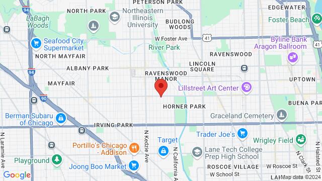 Map of the area around Movement on Montrose, 2951 W Montrose Ave, Chicago, IL, United States