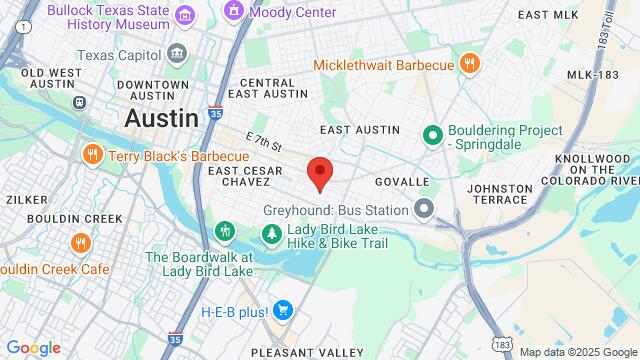 Map of the area around 209 Pedernales Street, 78702, Austin, TX, US