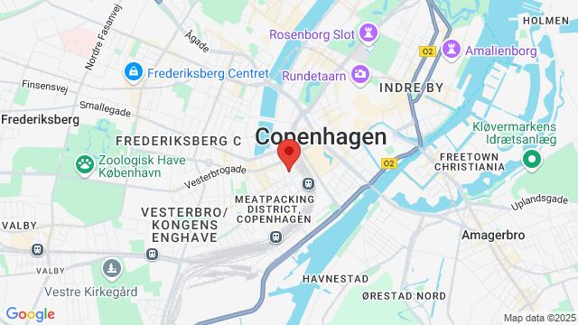 Map of the area around Urban House Copenhagen by MEININGER